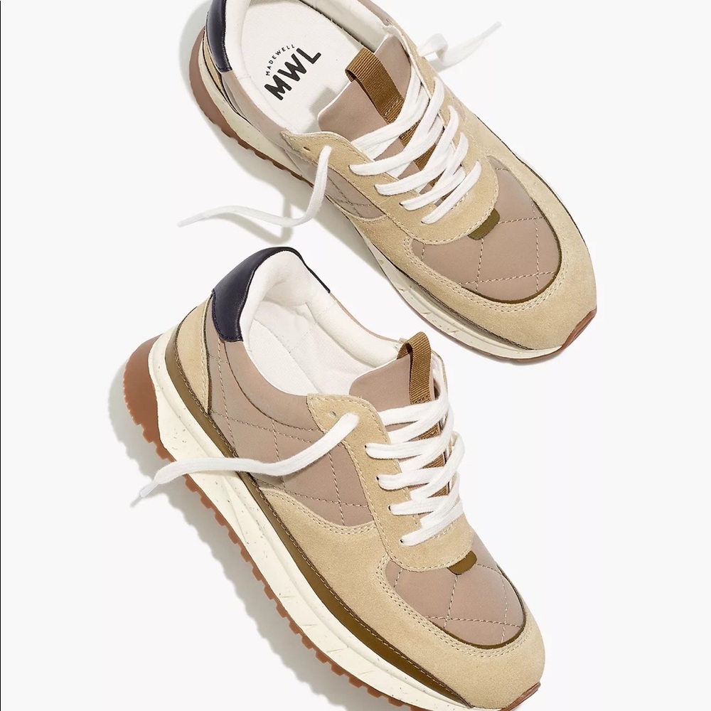 MADEWELL Kickoff Trainer Sneakers in Quilted Recycled Nylon